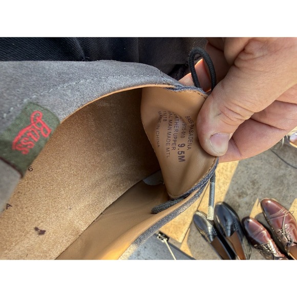 G.H. Bass Pasadena 9.5M Gray Suede Oxford Casual Shoes Mens - Picture 4 of 7